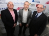 Belfast MET E3, One City Conference 'Lifting the City' . pictured: Stuart Bailie (Oh Yeah Music Centre, BBC), Kevin Gamble (Feile) and John D'Arcy (Open University) 95JC13