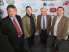 Belfast MET E3, One City Conference 'Lifting the City' . pictured: Basil McCrea MLA, Jim McVeigh (Sinn Fein councillor), John Kyle (PUP) and William Ennis (PUP) 95JC13