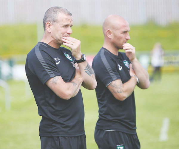 Pat McAllister has backed Barry Johnston to take over from his as St James’ Swifts manager after the formal Cliftonville midfielder impressed as his assistant last season\n